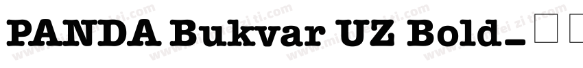 PANDA Bukvar UZ Bold字体转换